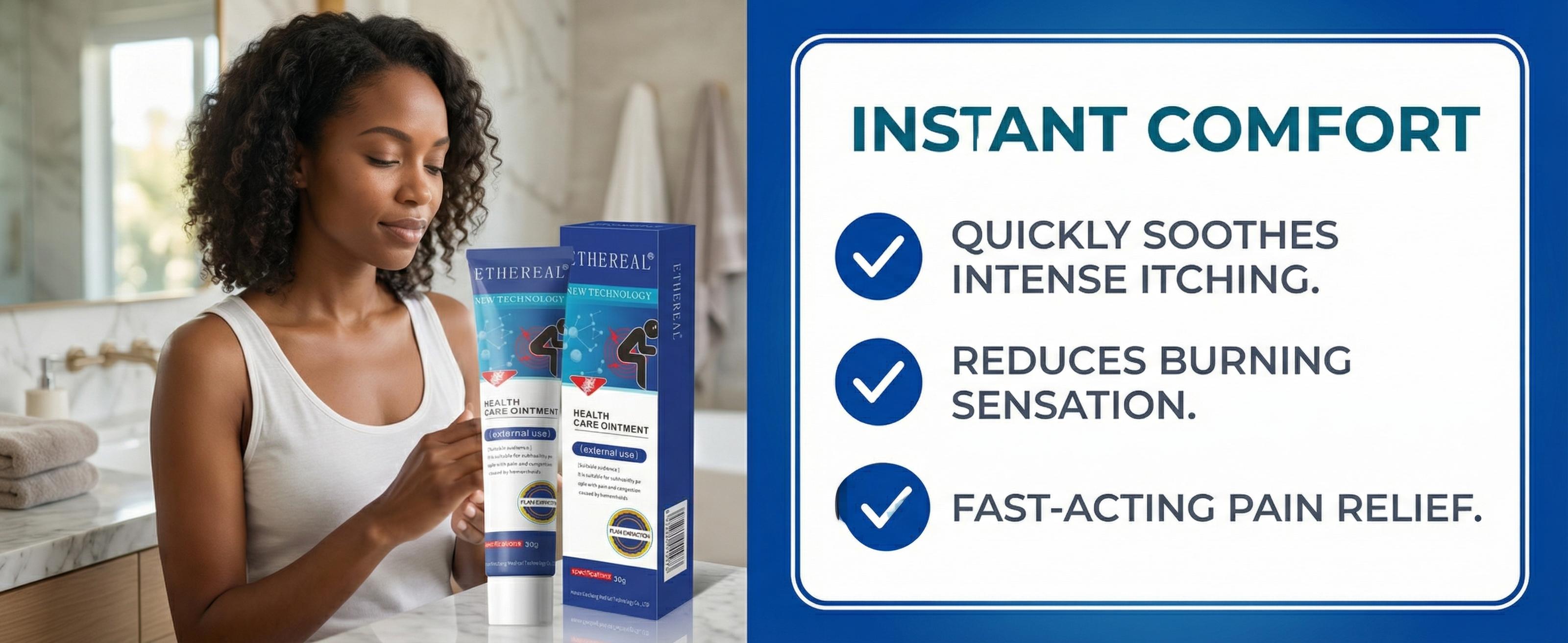 【Guarantee of authenticity】Instant relief Herbal Hemorrhoids Relief Cream for Men & Women – Anti-Itch, Burning & Discomfort Treatment Ointment, Soothing Body Care, 20g/0.7 Oz-A Remedies Skin body glaze-710