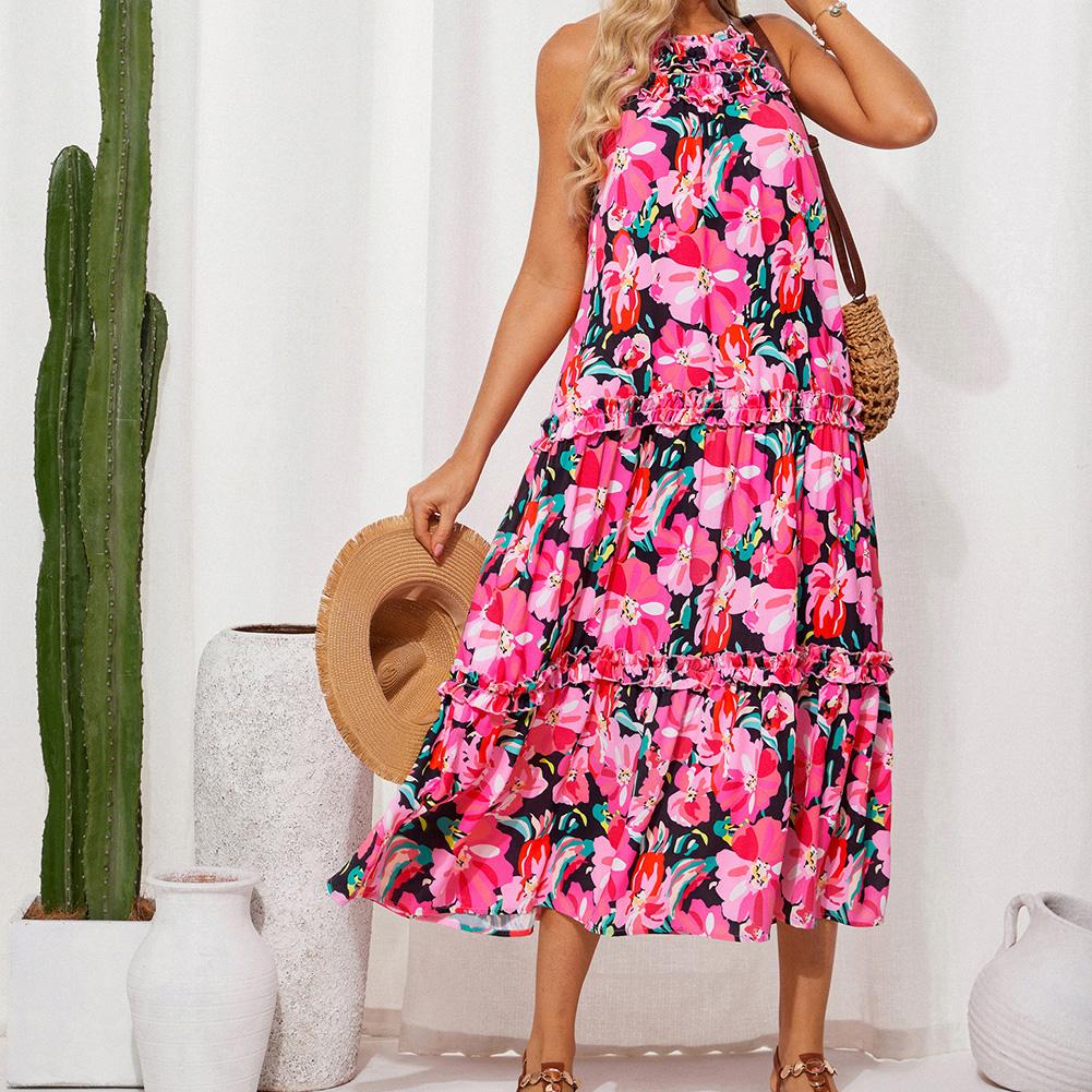 【Runs Large | Size Down】Grace Karin Floral Dress, Boho Casual Style, Summer Daily Look, S-2XL Inclusive Size, Plus Friendly 2XL, Long Maxi Dress with Pockets 【Runs Large | Size Down】Grace Karin Floral Dress, Boho Casual Style, Summer Daily Look, S-2XL Inclusive Size, Plus Friendly 2XL, Long Maxi Dress with Pockets