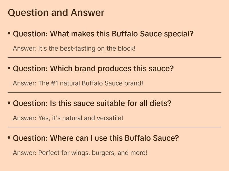Original Buffalo Sauce
