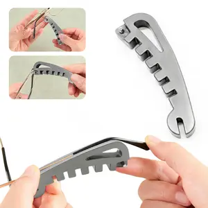 1 Count Eyeglass Curvature Adjuster Tool, Precision Glasses Frame Bender for Temple Arms & Nose Pads - Professional Optician Repair Kit for DIY Eyewear Maintenance