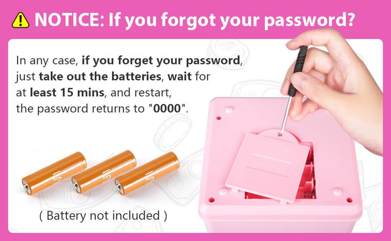 Piggy Bank for Boys Adults, Electronic ATM Coin Cash Bank with Password Code Lock and Auto Grab Bill Slot, Large Capacity Coin Bank Money Jar for Adults, Designed for All US Coins