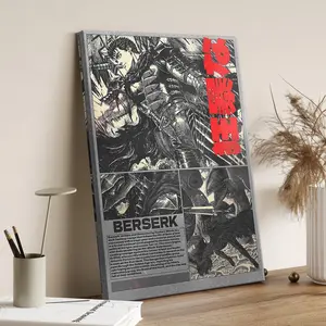 Berserk Poster, High Quality Anime Poster, Berserk Wall Poster, Guts Berserk Anime Poster.