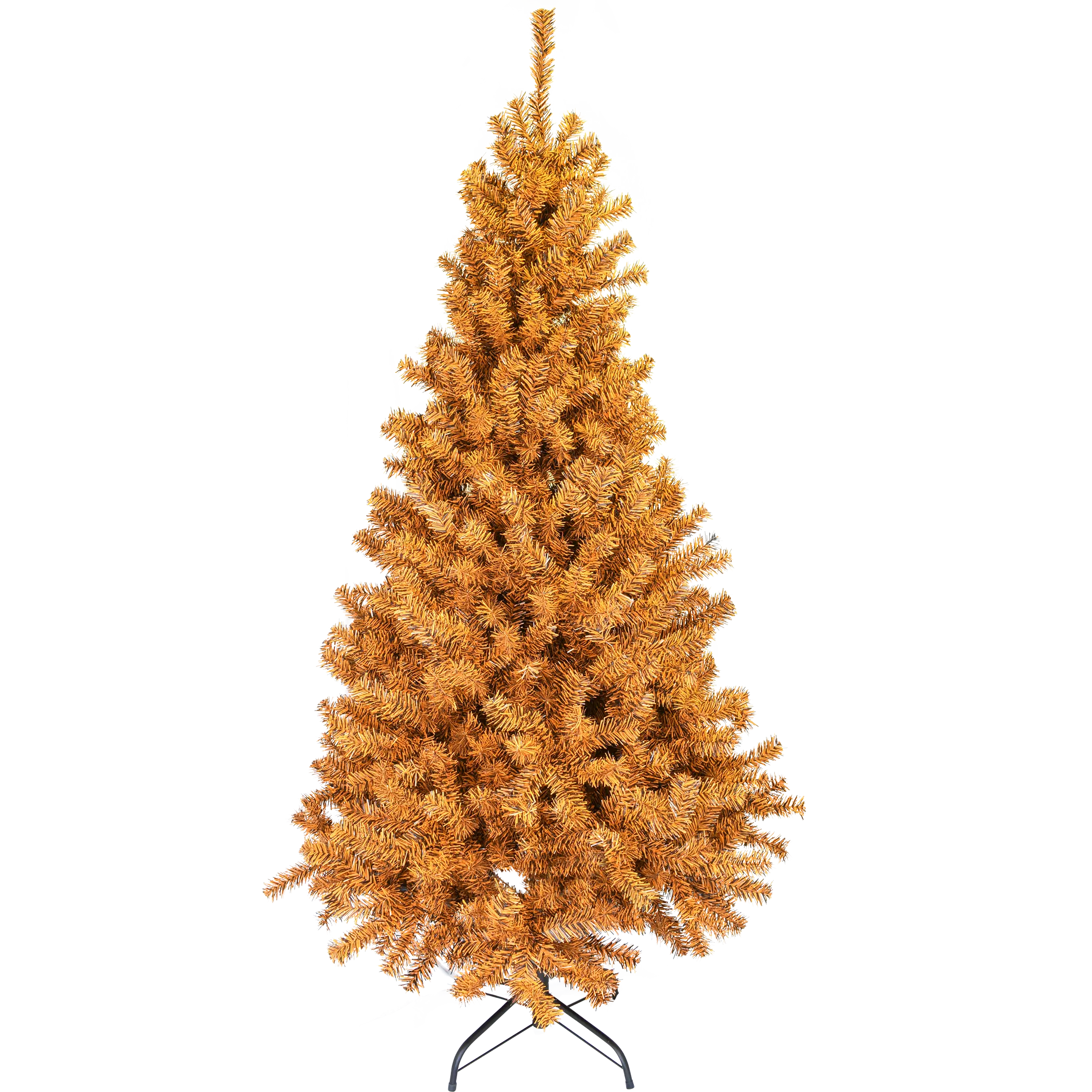 6ft Black and Orange Artificial Christmas Tree, Home Decor for Halloween-Fall Festivities