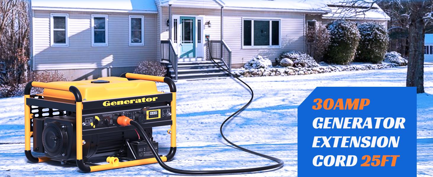 Nilight 30 Amp 25FT Generator Extension Cord 125/250V 7500 Watt Heavy Duty 10 Gauge Pure Copper STW Wire ETL Listed 4 Prong L14-30P L14-30R Cable for RV Camper Outdoor Use Nilight 30 Amp 25FT Generator Extension Cord 125/250V 7500 Watt Heavy Duty 10 Gauge Pure Copper STW Wire ETL Listed 4 Prong L14-30P L14-30R Cable for RV Camper Outdoor Use