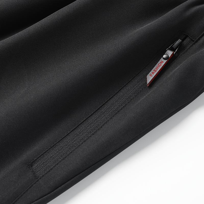 1 Lightweight Men's Joggers with Zippered Pockets and Adjustable Waistband - Full-Season Gym Training Casual Pants, Regular Fit Solid Color, Suitable for Sports, Outdoor, and Casual Wear, Exercise Leggings, Sporty Casual Wear, Trendy Sports Wear, Durable