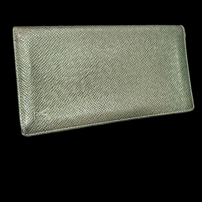 Pre-owned Louis Vuitton leather Tiaga Small Leather Goods Preowned tiger, leather green, long bifold wallet