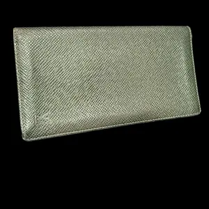 Pre-owned Louis Vuitton leather Tiaga Small Leather Goods Preowned tiger, leather green, long bifold wallet