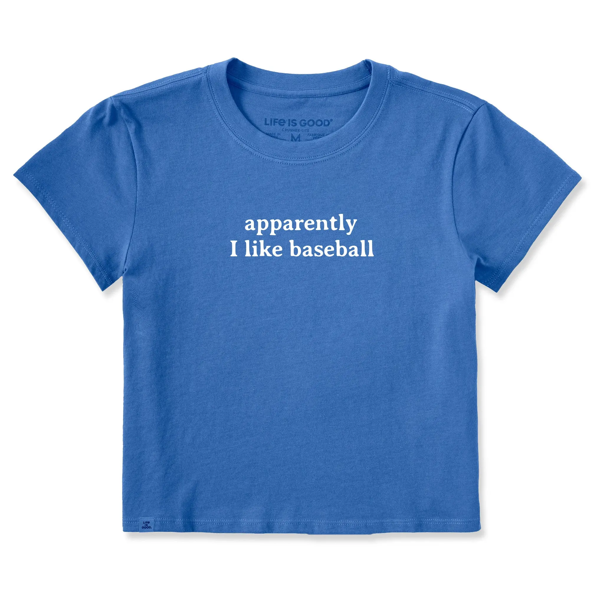 Women's Apparently I Like Baseball Crusher-LITE Shrunken Tee
