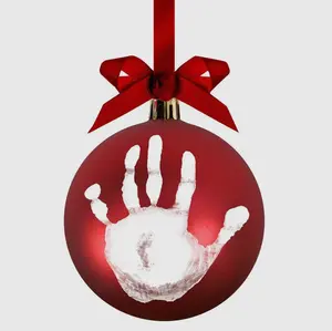 Baby prints Round Christmas Ornament