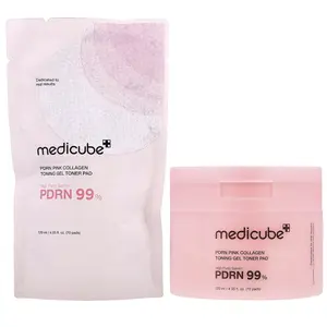 Medicube PDRN Pink Collagen Toning Gel Toner Pad, 70 Pads