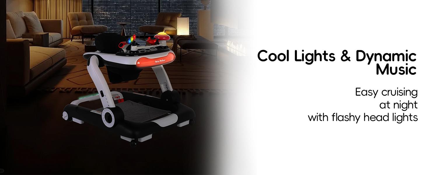 SCITOO 6-in-1 Baby Walker, Foldable Activity Walker with Adjustable Height & Speed, Music, Lights, Anti-Rollover, Toddler Push Walker, Baby Walker with Wheels for Boys & Girls 6-18 Months SCITOO 6-in-1 Baby Walker, Foldable Activity Walker with Adjustable Height & Speed, Music, Lights, Anti-Rollover, Toddler Push Walker, Baby Walker with Wheels for Boys & Girls 6-18 Months