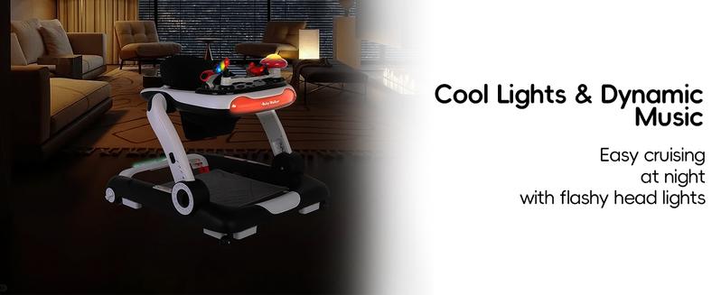 SCITOO 6-in-1 Baby Walker, Foldable Activity Walker with Adjustable Height & Speed, Music, Lights, Anti-Rollover, Toddler Push Walker, Baby Walker with Wheels for Boys & Girls 6-18 Months SCITOO 6-in-1 Baby Walker, Foldable Activity Walker with Adjustable Height & Speed, Music, Lights, Anti-Rollover, Toddler Push Walker, Baby Walker with Wheels for Boys & Girls 6-18 Months