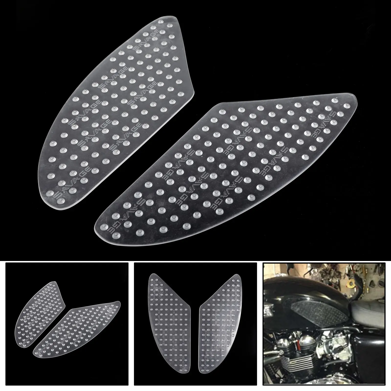 Tank Traction Pad Side Gas Knee Grip Protector For Honda CBR1000RR CBR600RR  Kawasaki  Yamaha Motorcycle Stickers Protector Sticker Racing Decal
