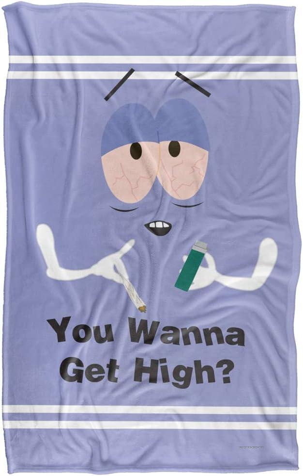South Park Towelie Wanna Get High Silky Touch Super Soft Throw Blanket Stain Resistant Cozy Home Accessory