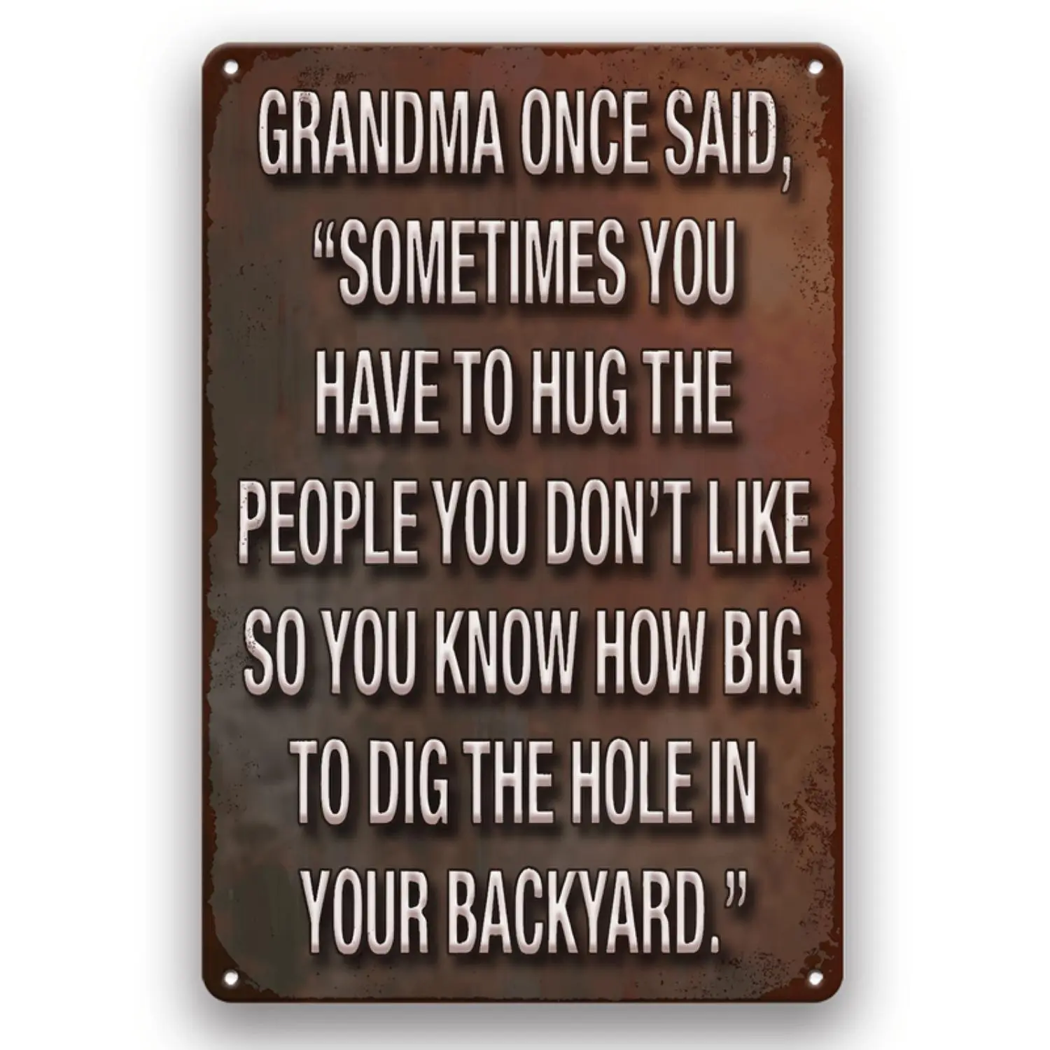 Fun Vintage Metal Signage - Perfect for homes, bars, garages, coffee shops, Men's caves, kitchens, bathrooms and gardens | Multifunctional wall hanging for streets, yards, farmhouses