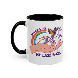 There It Goes Coffee Mug, Funny Unicorn Mug, Gift For Boss, Coworkers, Besties, Work Humor - unc10204
