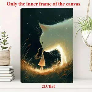 Abstract Framed Wall Canvas, Painting for Bedroom, Contemporary Home Decor, Multiple Sizes, Ready to Hang
