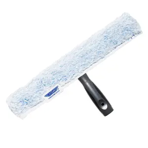 Ettore Porcupine Pro-Grip Washer Complete for Window Cleaning Heavy Duty Cover with Interwoven Abrasive Bristles & Velcro Fasteners