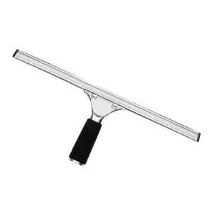 Ettore Master Stainless Steel Squeegee Complete with Replaceable Professional Rubber for Secure Grip and Quality Cleaning