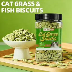 cat grass treats - Natural Healthy CatSnacks Training Biscuits with Catnip for Cats Dentaland Hairball Control Treats snack cute partner lip cattreats try just
