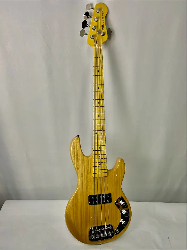 G&L Series 750 CLF-Research L-1000 5-String Bass Natural Gloss Swamp Ash