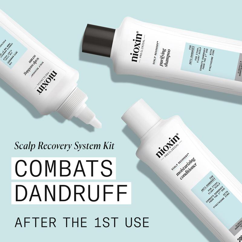 Nioxin Scalp Recovery Purifying Shampoo and Moisturizing Conditioner 6.7oz Duo