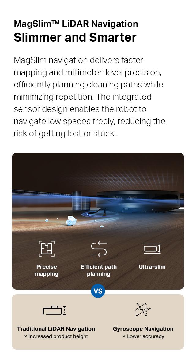 Tapo RV20 Max Plus Ultra-Slim Robot Vacuum and Mop with 5300Pa Suction, MagSLIM LiDAR Navigation, Auto-Empty Dock, 97% Dust Pickup, Alexa & Google Home Compatible - Deep Cleaning Machine Deep Cleaning Machine Automatic Wireless