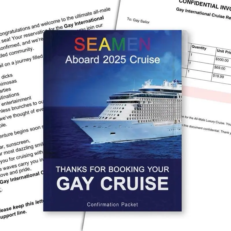 G4y Cruise Prank Mailer - Hilarious Mail Prank - Designed for Prank Lovers Sparking Laughter and Curiosity.