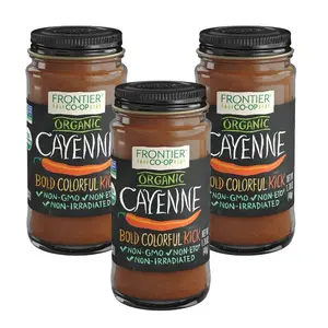 Frontier Co-op Cayenne, Ground, Organic 1.70 oz. (3 Pack)