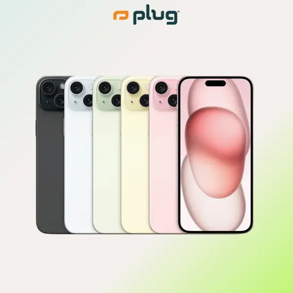 Refurbished iPhone 15 (Unlocked) - Excellent Condition with 1-Year Warranty by Plug