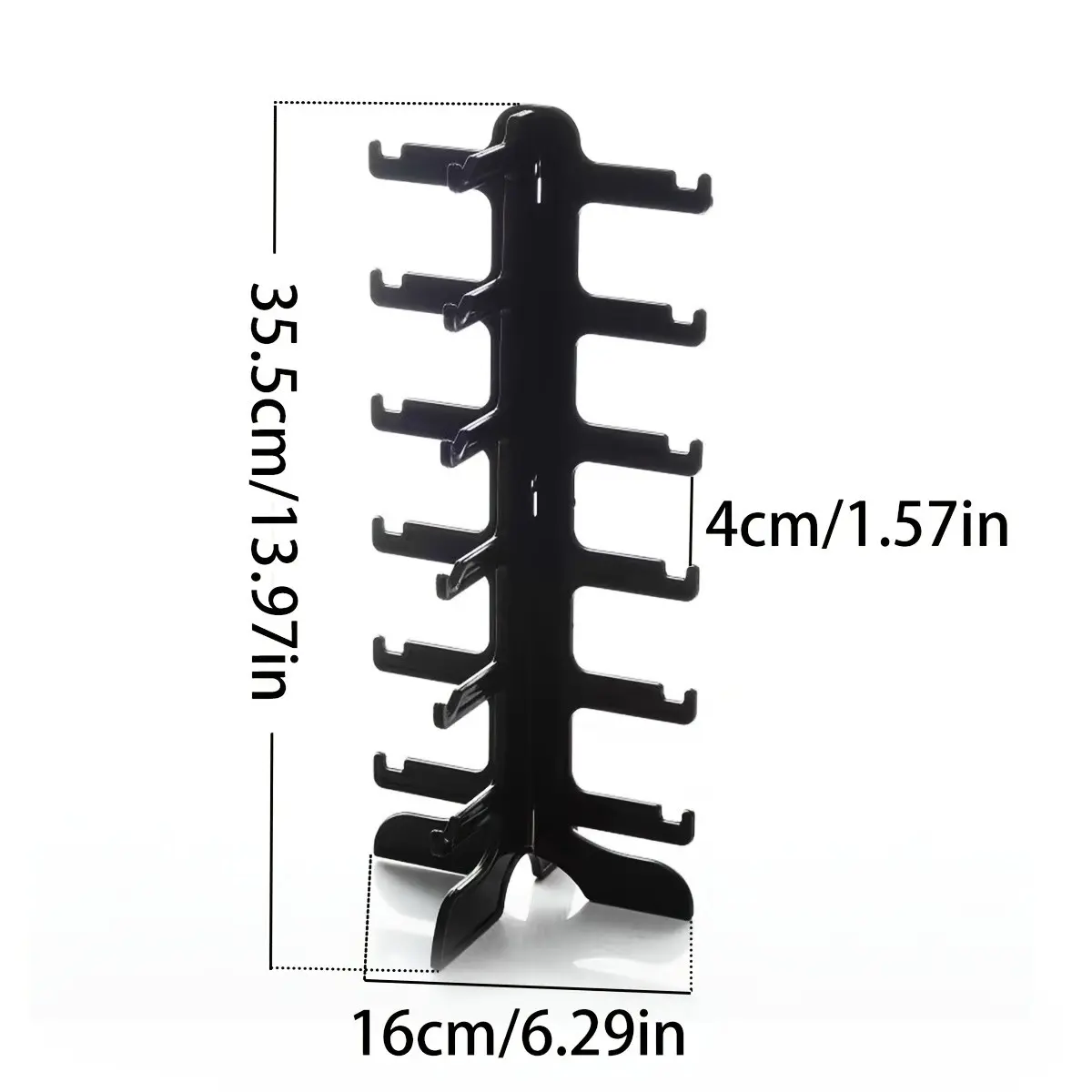 1pc Minimalist Eyeglasses Organizer Rack Multilayer Shelf Multiple Slots Unisex Storage for Glasses & Sunglasses Durable for Home & Office Hook Storage Rack Household Items Organiser
