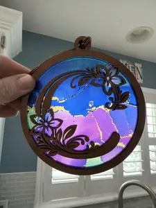 Monogram Letter C Suncatcher for Sunny Window