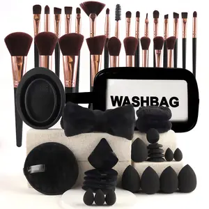 Set profesional de 40 herramientas de maquillaje,set con brochas