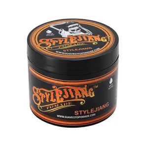 Strong Hold Hair Pomade, styling, hair care, comfort and enhanced fragrance, suitable for curly, thick, and unruly hair, long-lasting shine, fresh scent, cleansing care, anti-frizz, men's hair styling cream for