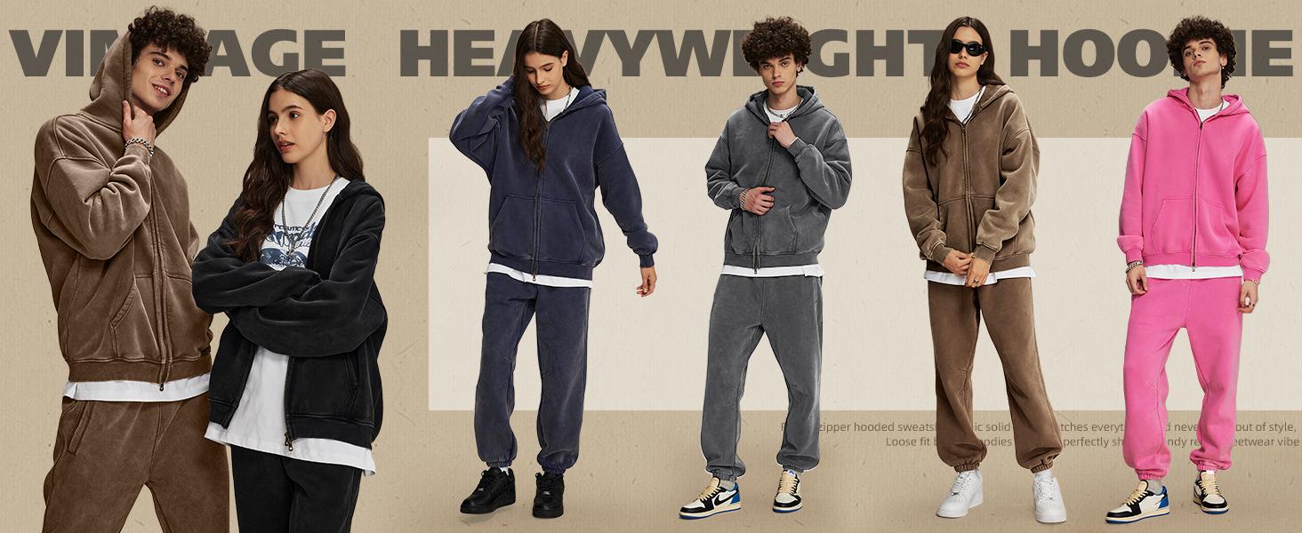 Arssm Unisex Oversized Zip-Up Hoodie – Vintage Heavyweight Cotton Fleece Sweatshirt for Distressed Streetwear & Cozy Casual Jackets Arssm Unisex Oversized Zip-Up Hoodie – Vintage Heavyweight Cotton Fleece Sweatshirt for Distressed Streetwear & Cozy Casual Jackets