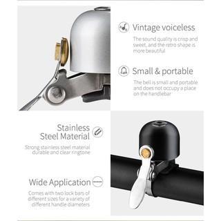 ROCKBROS Bike Bell Classic Bicycle Bell for Bike Ring Bell with Loud Sound Bells for Road Mountain Bike Handlebars Adults