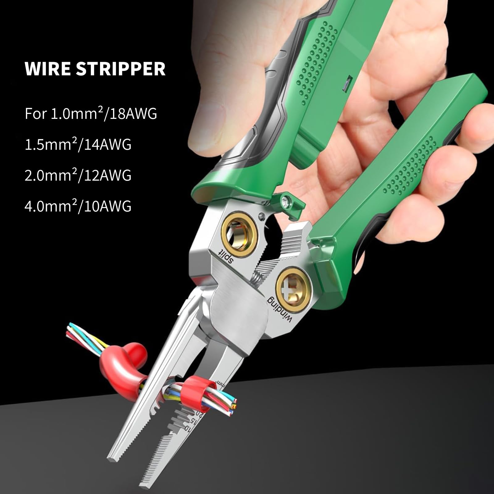8-in-1 Wire Stripper for Electrician: Needle Nose Pliers with Voltage Tester & Dual Alarms - Electrical Pliers for Cutting Wires, Pulling Wires and Crimp Wires multi-function plier 8-in-1 Wire Stripper for Electrician: Needle Nose Pliers with Voltage Tester & Dual Alarms - Electrical Pliers for Cutting Wires, Pulling Wires and Crimp Wires multi-function plier