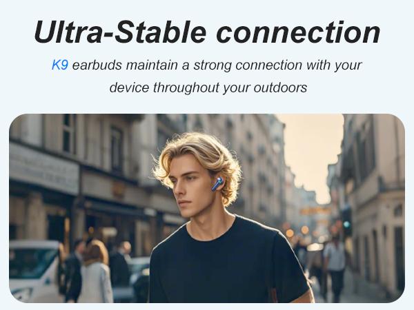 ONE LIFE In-Ear Wireless Bluetooth Earbuds with LED Display, HiFi Sound, Noise Cancelling, Lightweight Ergonomic Design, Long Battery, IPX5 Waterproof, Mic Earphones for Gaming, Sports, Travel & Tech Gadgets