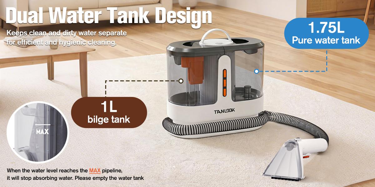 Fabric Cleaner Machine – Deep Clean Your Sofa, Carpet & More Multi Surface Vacuum Home Cleaning Tool