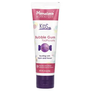 Himalaya Botanique, Kids Toothpaste, Bubble Gum, 4 oz (113 g)