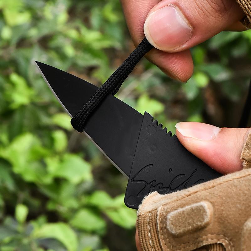 Ultra-thin stainless steel folding card tool