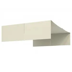 Outsunny 2 PCS 4 x 16ft Pergola Canopy Replacement, UV Protection Shade Cover, Easy to Install for 10 x 10ft Pergola, Cover ONLY, Cream White