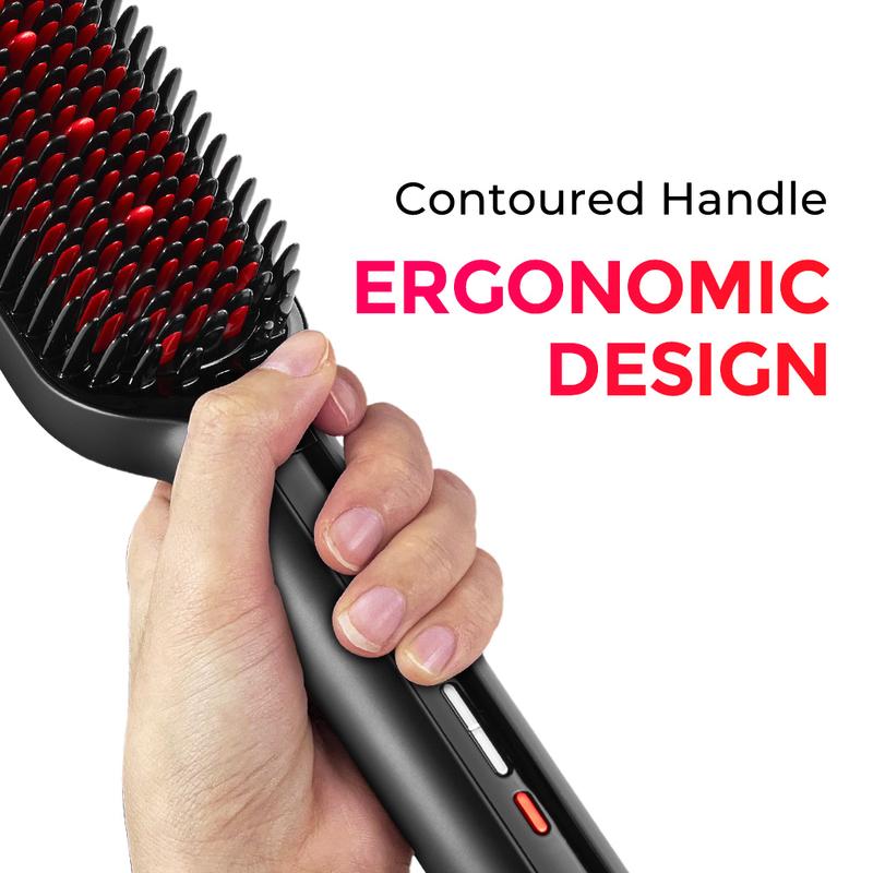 【Live Only】TYMO iONIC PLUS Hair Straightener Brush with Smooth Bristles