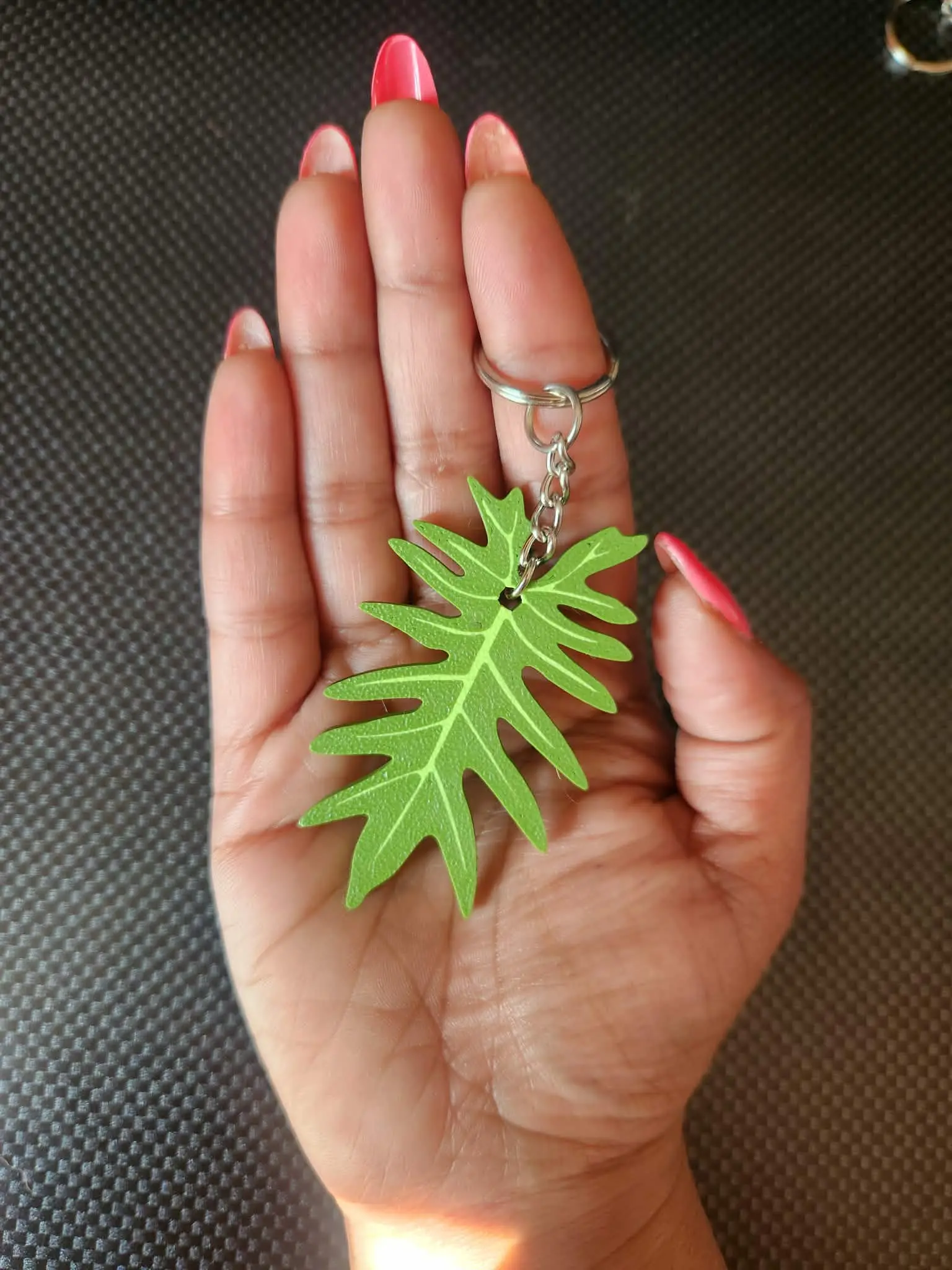 Xanadu Philadendron | Plant Keychain | 3D Printed  Plant Keychain