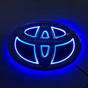 Upgraded Toyota LED Rear Emblem Lights – Plug and play illuminated emblems for Toyota Corolla, Camry, Prado, Alphard, and other models. Installation takes only 3 minutes. Original factory glossy surface, enhanced nighttime safety.