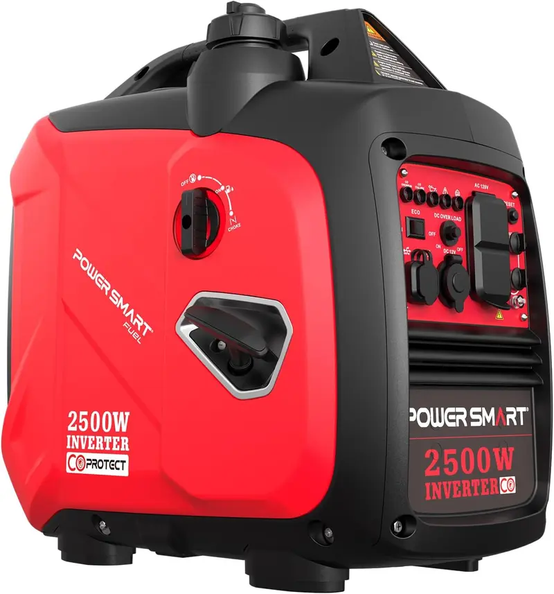 (Storm-Ready)Powersmart 2500W Inverter Gas Generator ,39-Pound RV Ready Outdoor Generator, Parallel Capability, Quiet Generator for Home Use,Camping,Low Fuel Consumption,Portable,Quiet Operation,Outdoor Use, Hurricane,Emergency(HB5020 HB5020C)