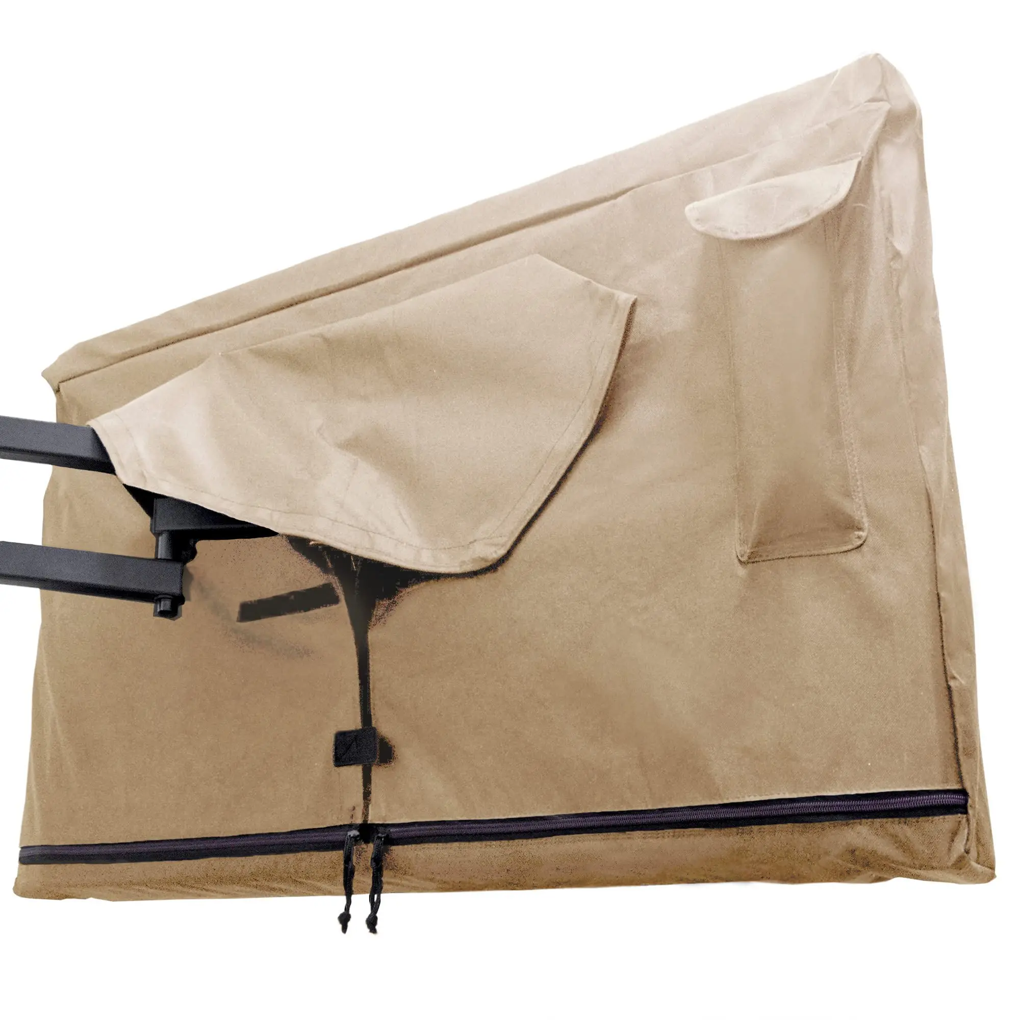 Outdoor Tv Cover 40  42 43 Inch - With Zipper Weatherproof Waterproof 360 Degrees Protection Soft Non Scratch Interior Beige
