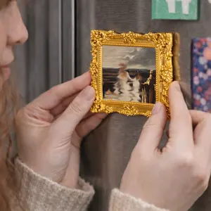 The Gallery Singer Photo Frame Magnet, Vintage Photo Frame Magnet, Gift For Him
