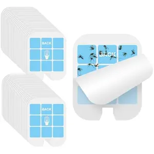 Fly Traps Refills 48 Pack  Glue Boards Compatible with Safer Home