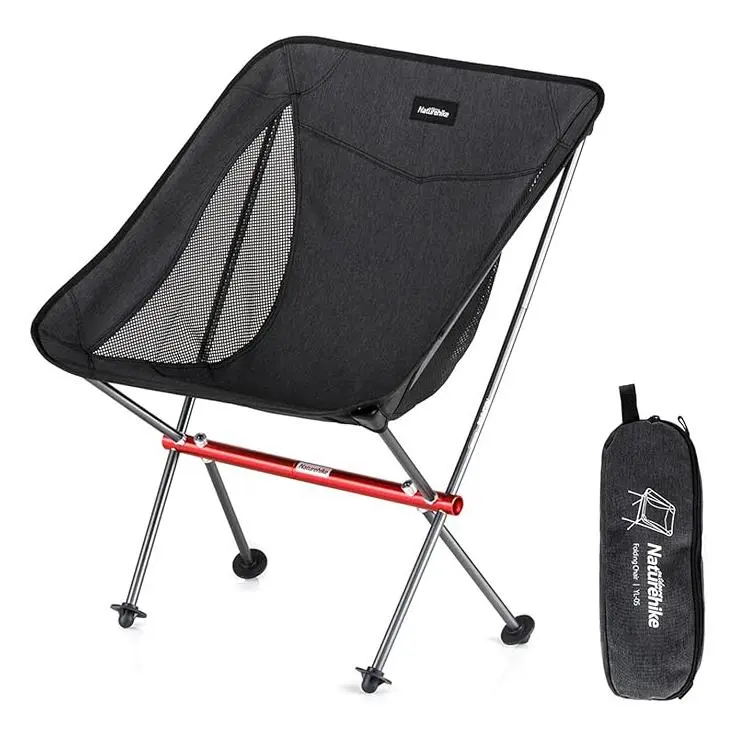 Naturehike L04 Ultralight All-Aluminum Frame Camping Chair with Storage Bag - Portable, Compact Backpacking Chair, Easy Setup, 330 lbs Capacity